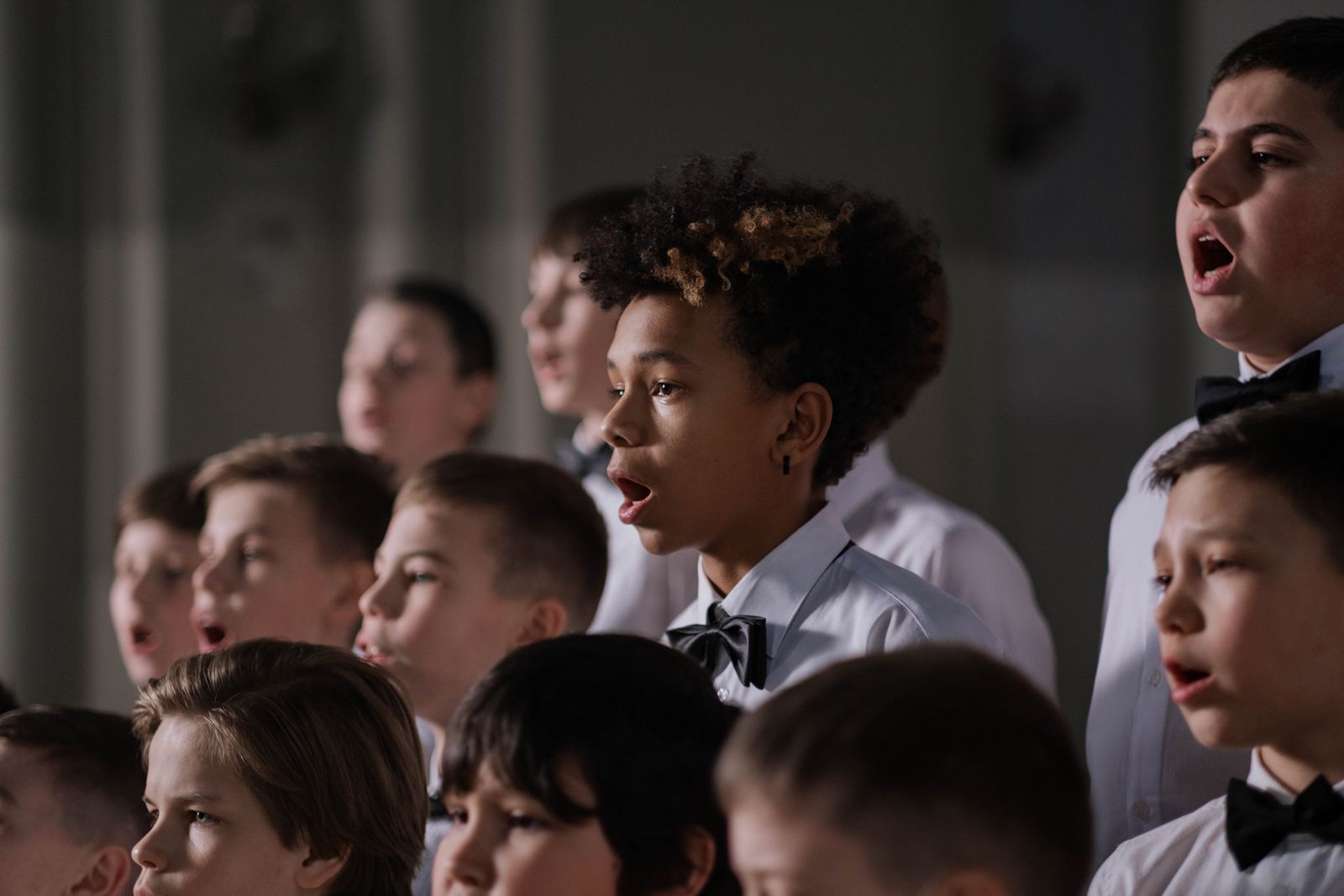 Une chorale d’enfants en répétition